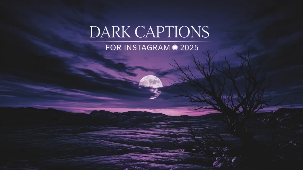 Dark Captions For Instagram