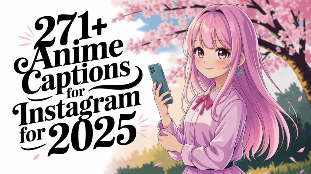 Anime Captions For Instagram