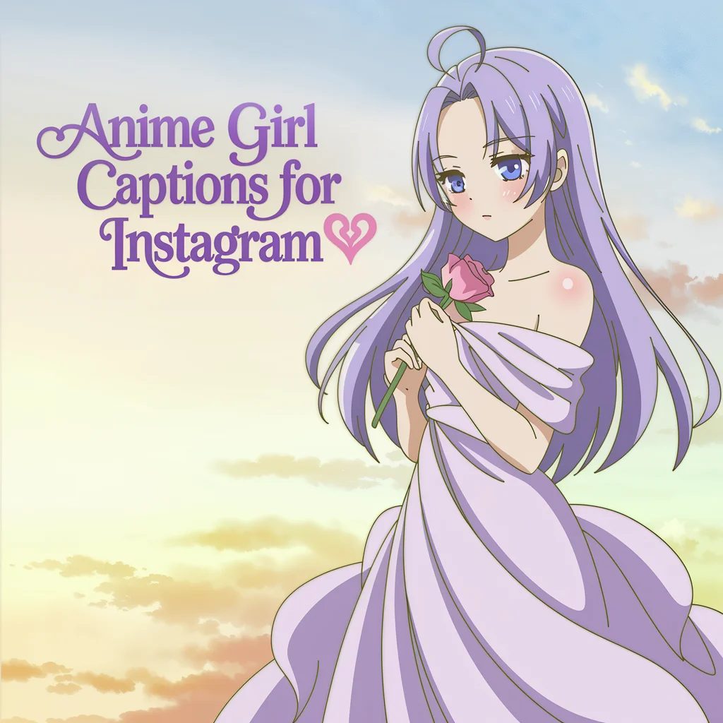 Anime Girl Captions For Instagram