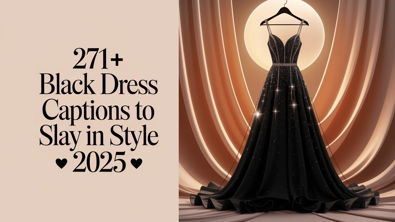 Black Dress Captions to Slay in Style