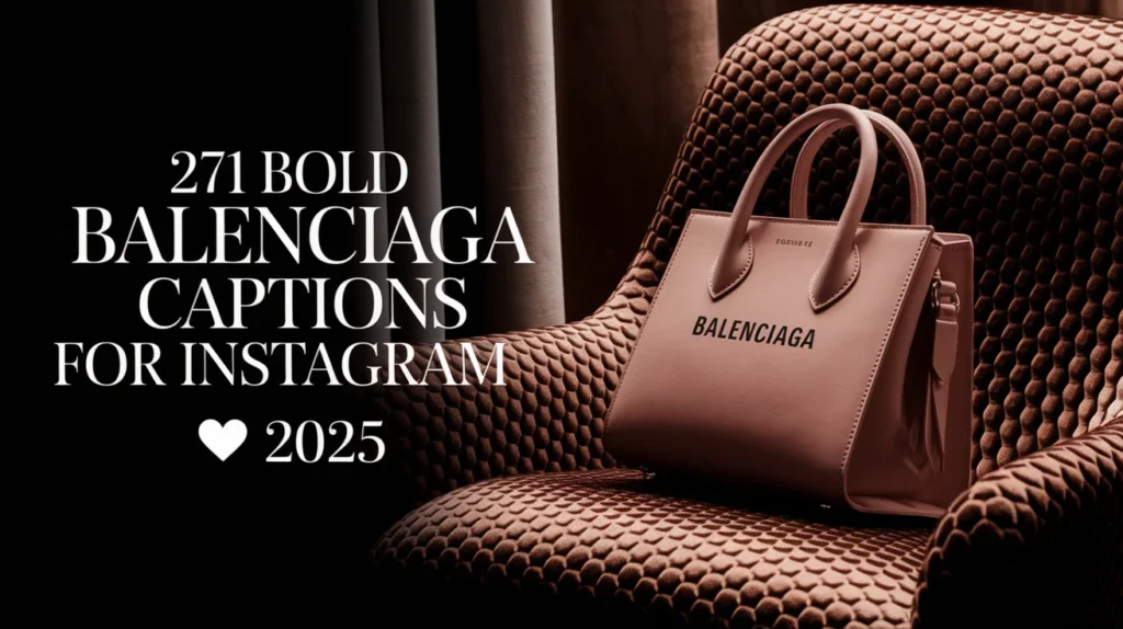Bold Balenciaga Captions For Instagram