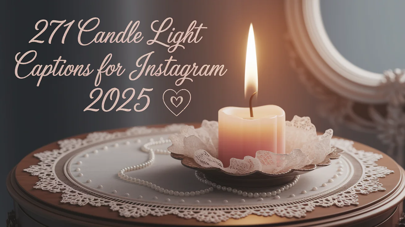 Candle Light Captions For Instagram