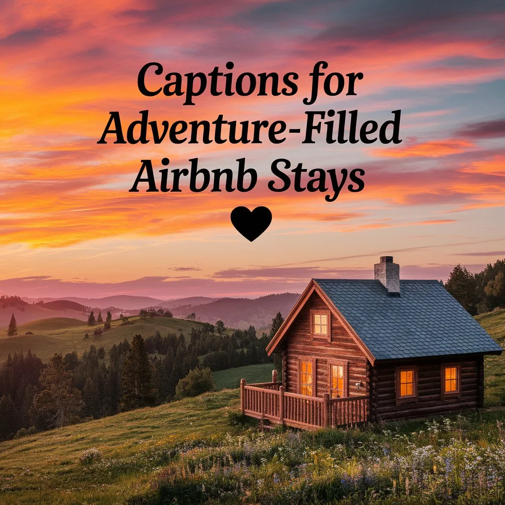 Captions for Adventure-Filled Airbnb Stays