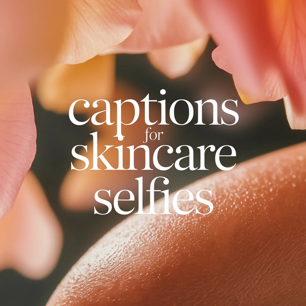 Captions For Skincare Selfies