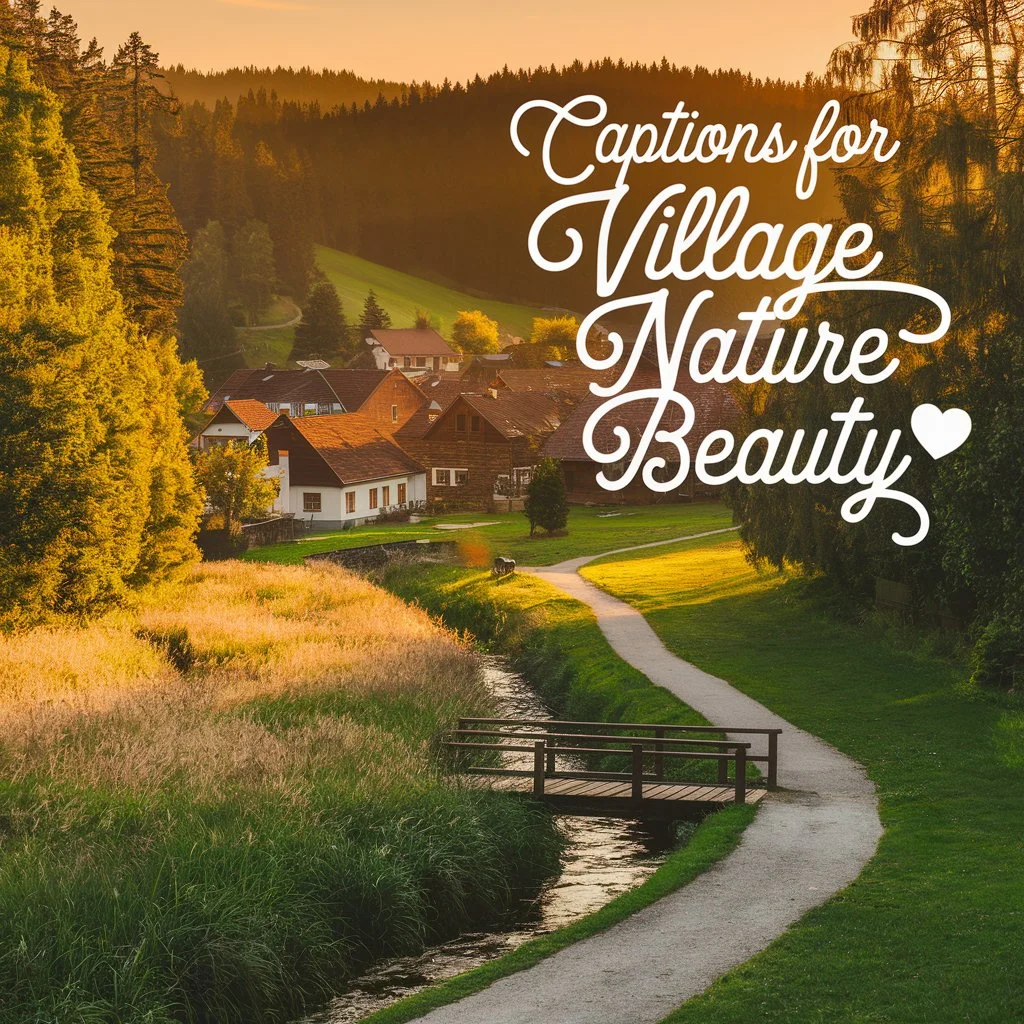 Captions For Village Nature Beauty