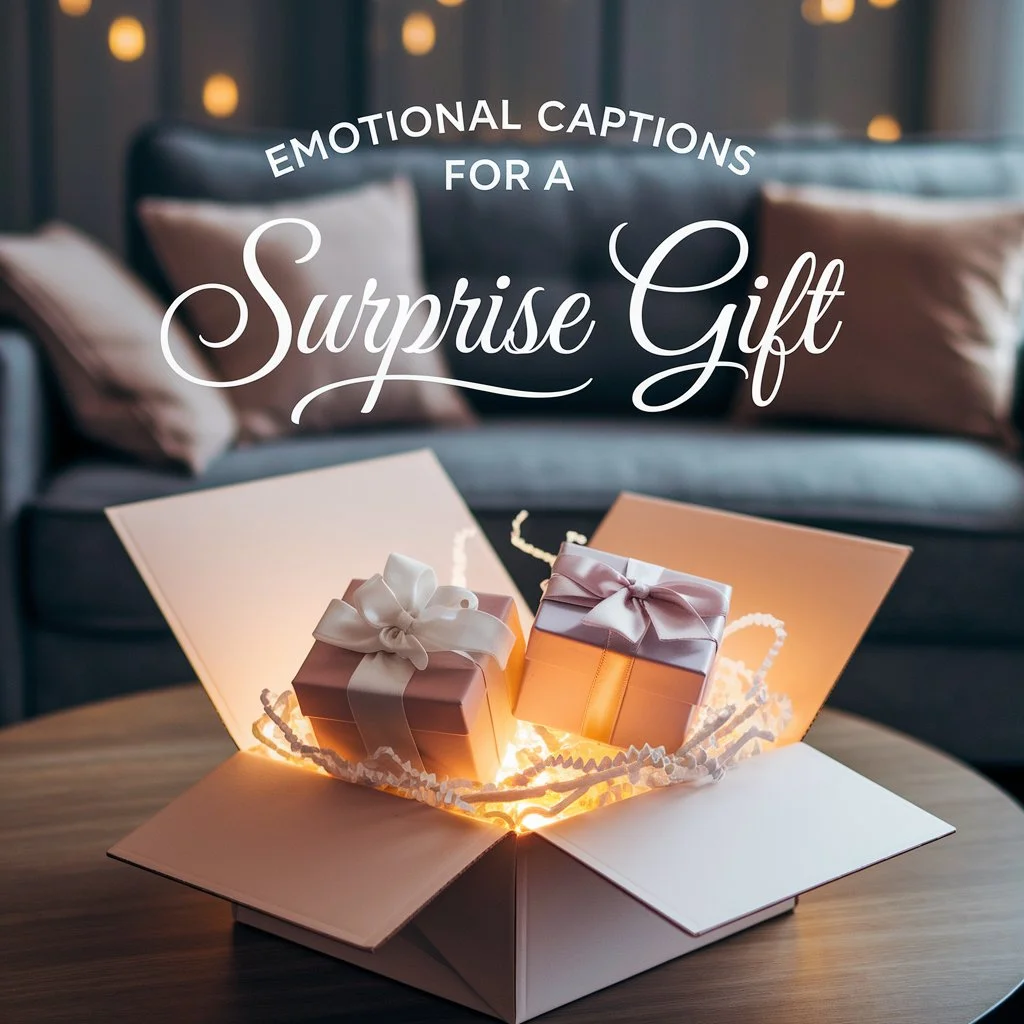 Emotional Captions for a Surprise Gift