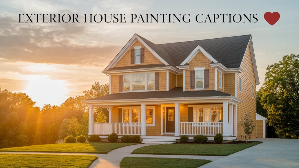 Exterior House Painting Captions