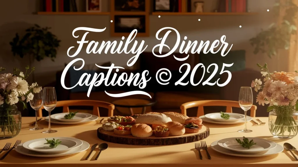Family Dinner Captions
