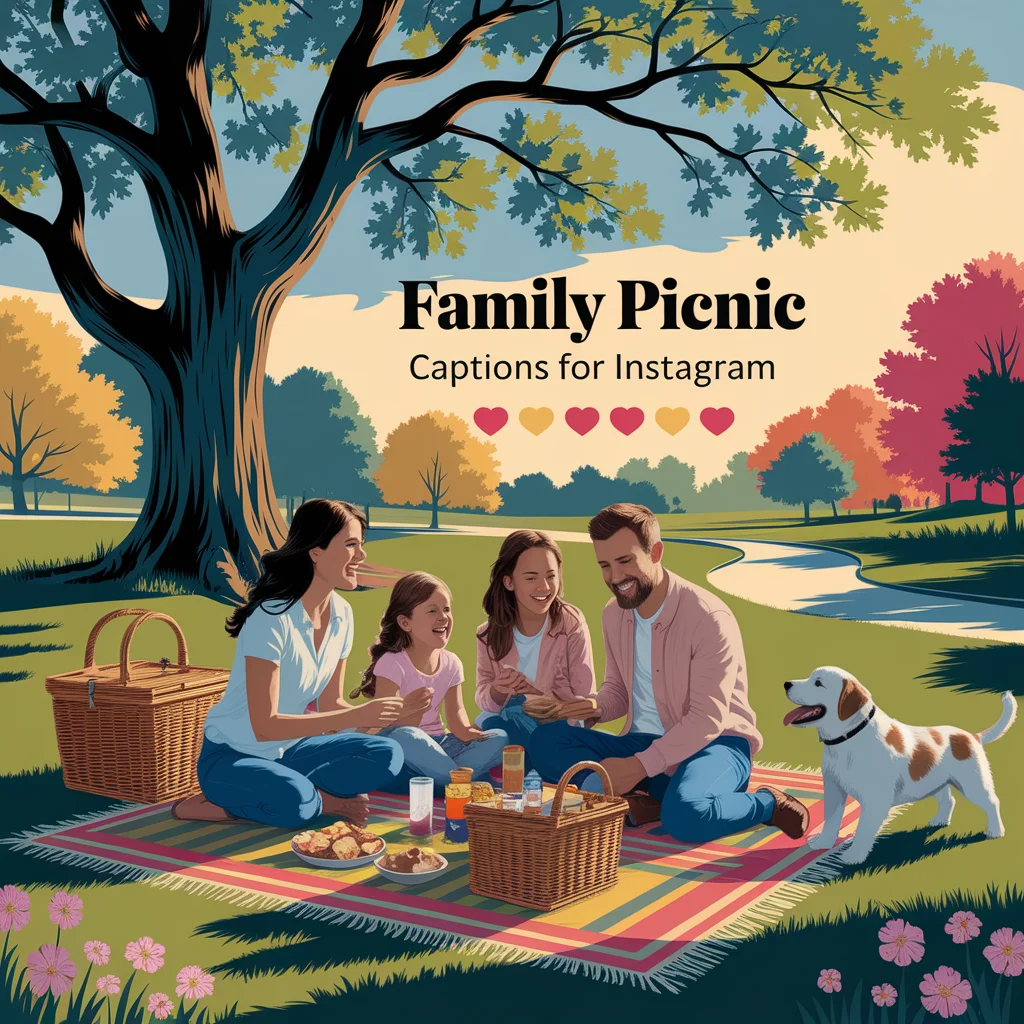 Family Picnic Captions for Instagram