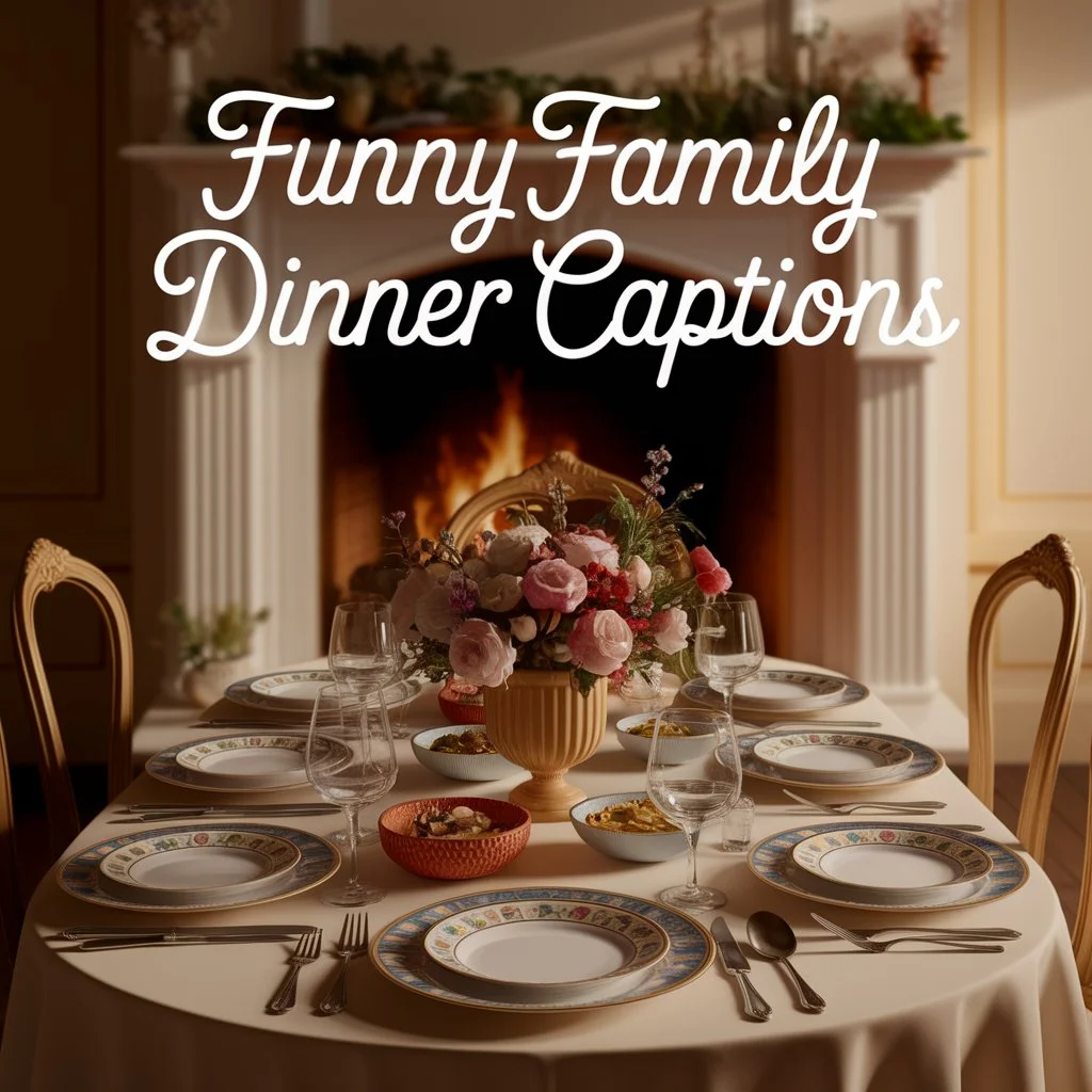 Funny Family Dinner Captions