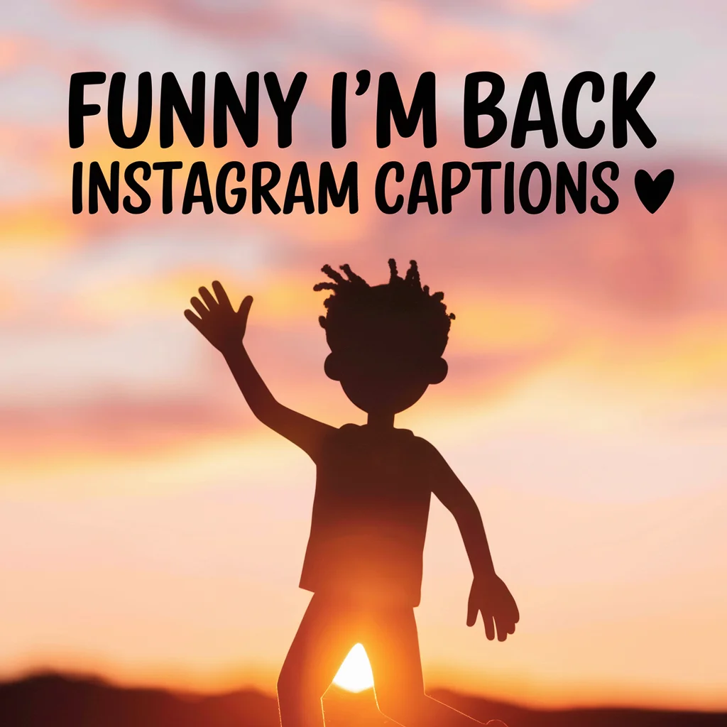 Funny I’m Back Instagram Captions