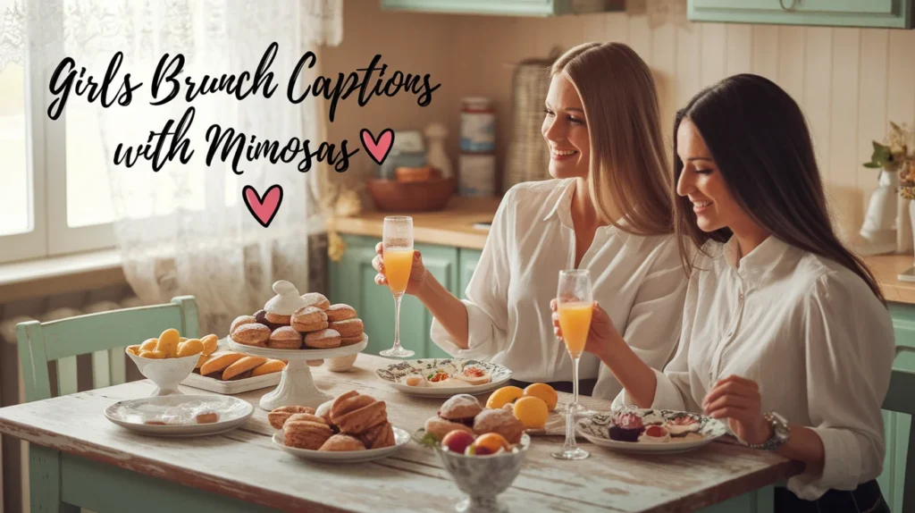 Girls Brunch Captions With Mimosas
