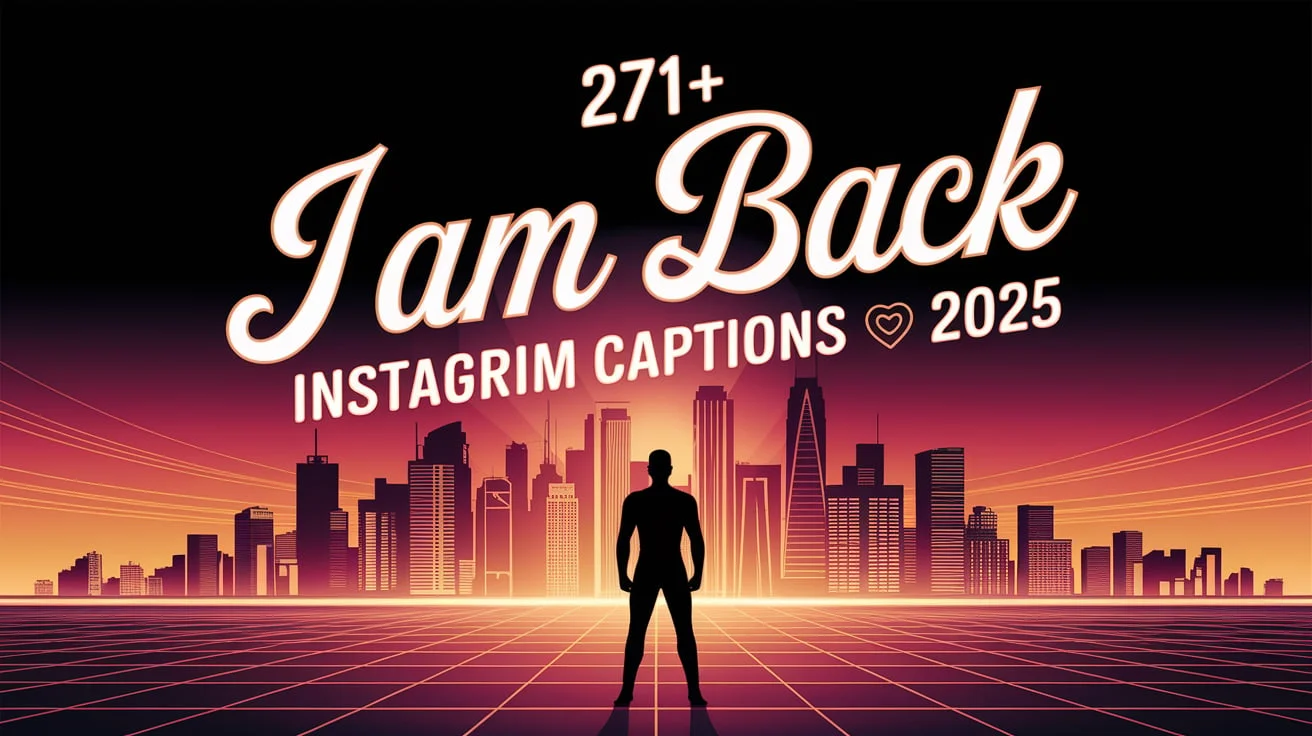 I Am Back Instagram Captions