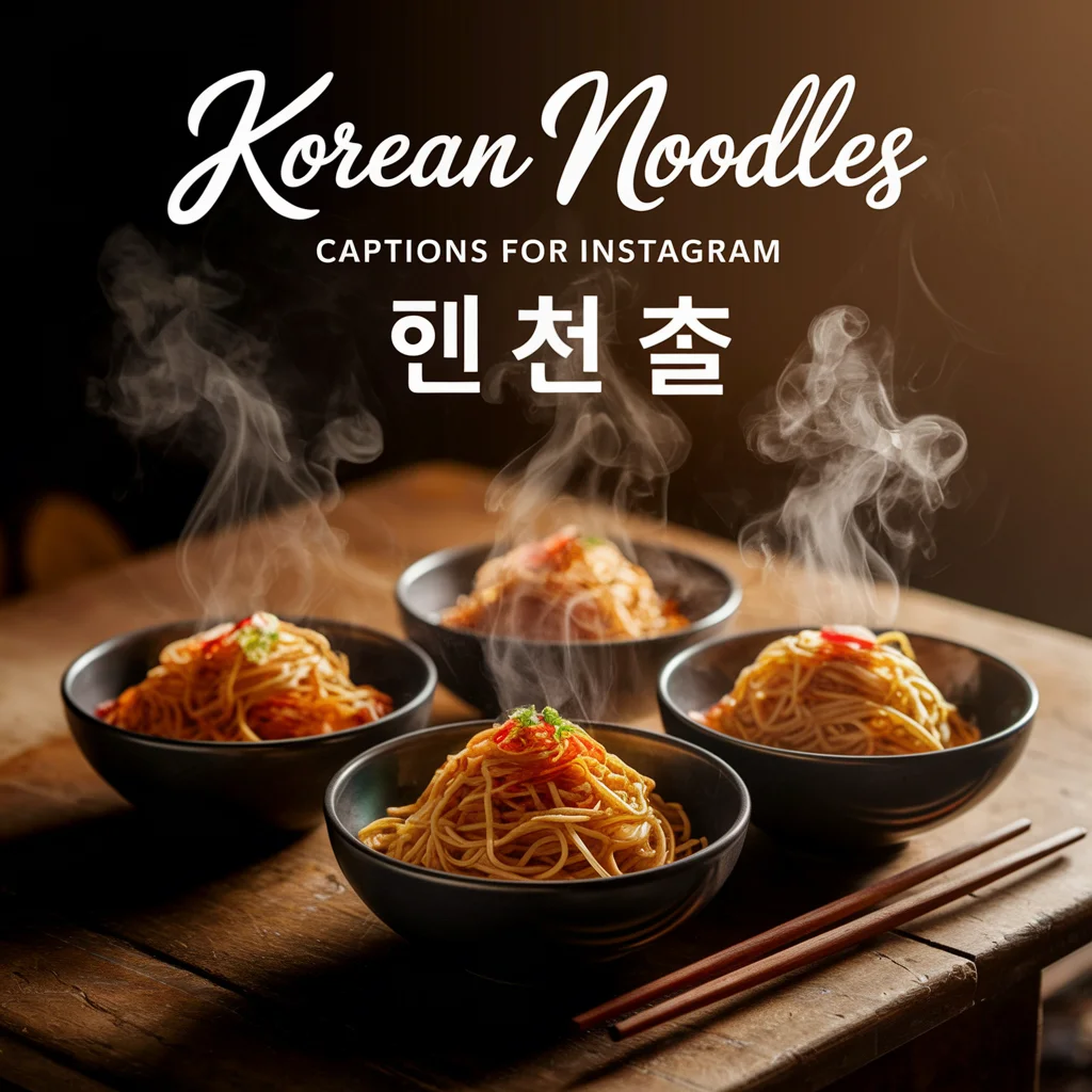 Korean Noodles Captions For Instagram