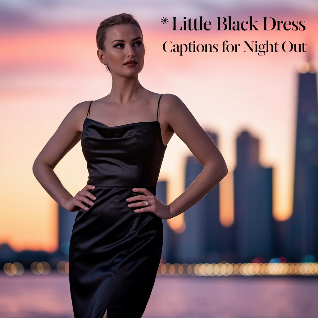 Little Black Dress Captions for Night Out