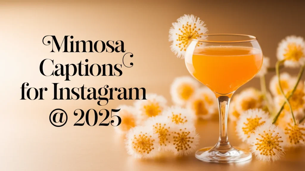 Mimosa Captions For Instagram