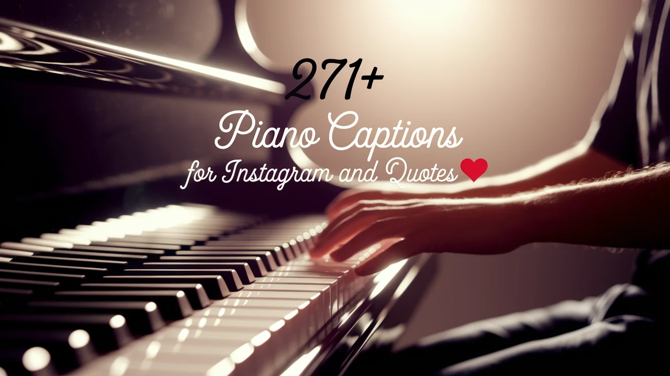 Piano Captions For Instagram and Quotes