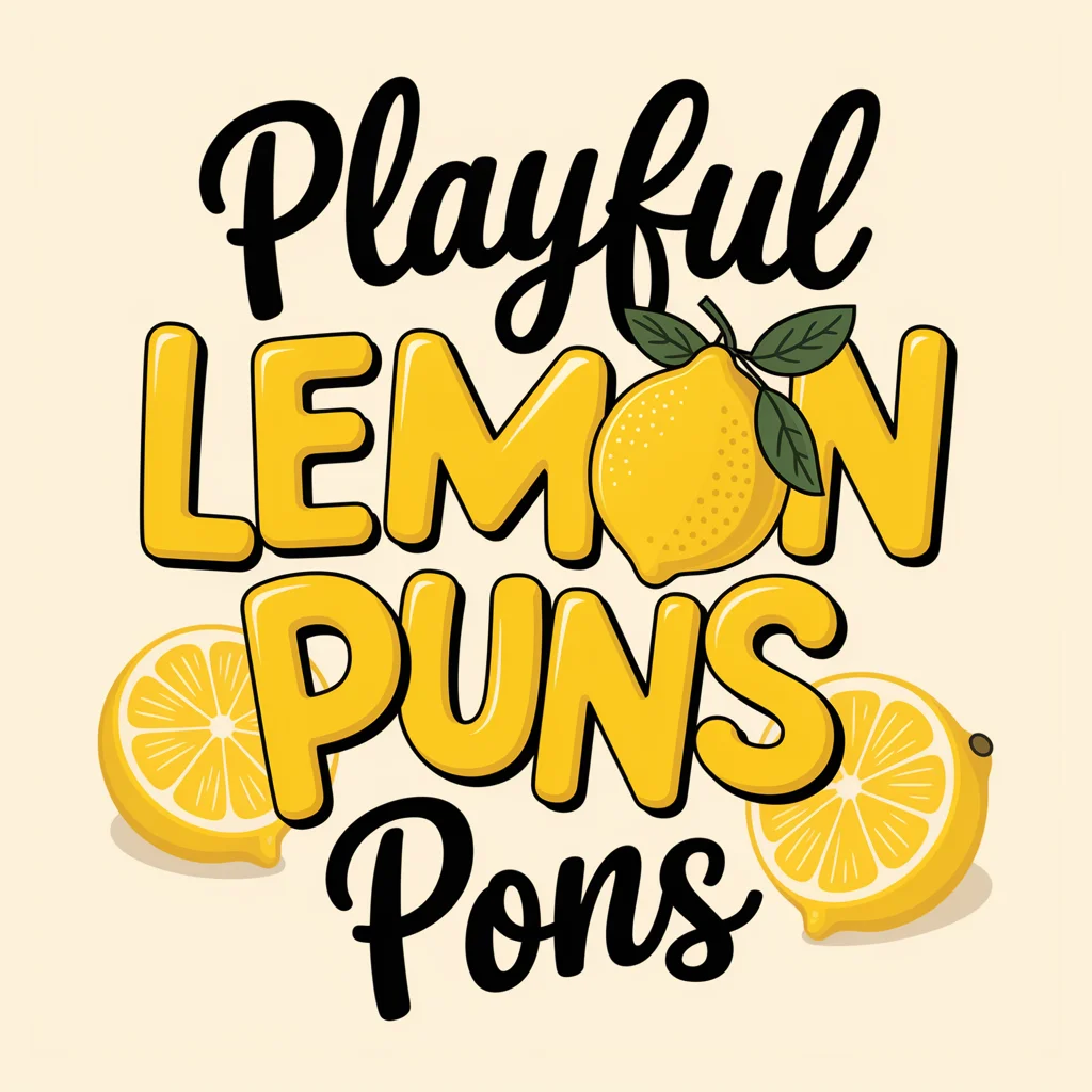 Playful Lemon Puns for Fun Posts