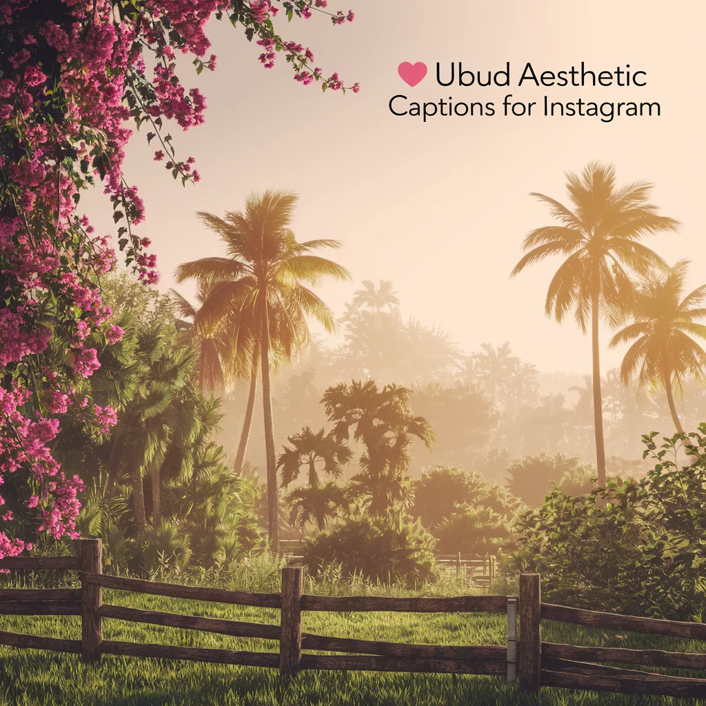 Ubud Aesthetic Captions for Instagram