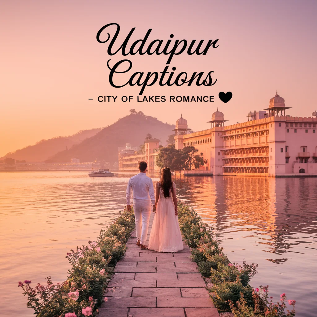 Udaipur Captions – City of Lakes Romance