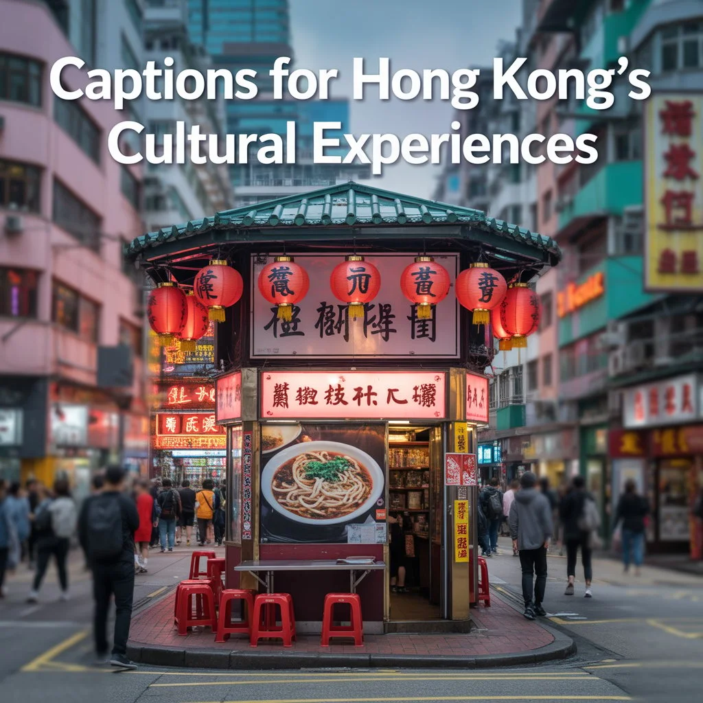 Captions for Hong Kong’s Cultural Experiences