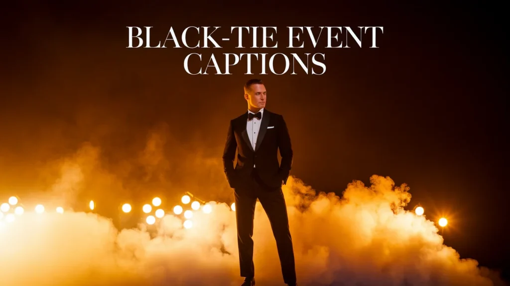Black-Tie Event Captions