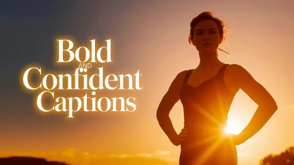 Bold and Confident Captions