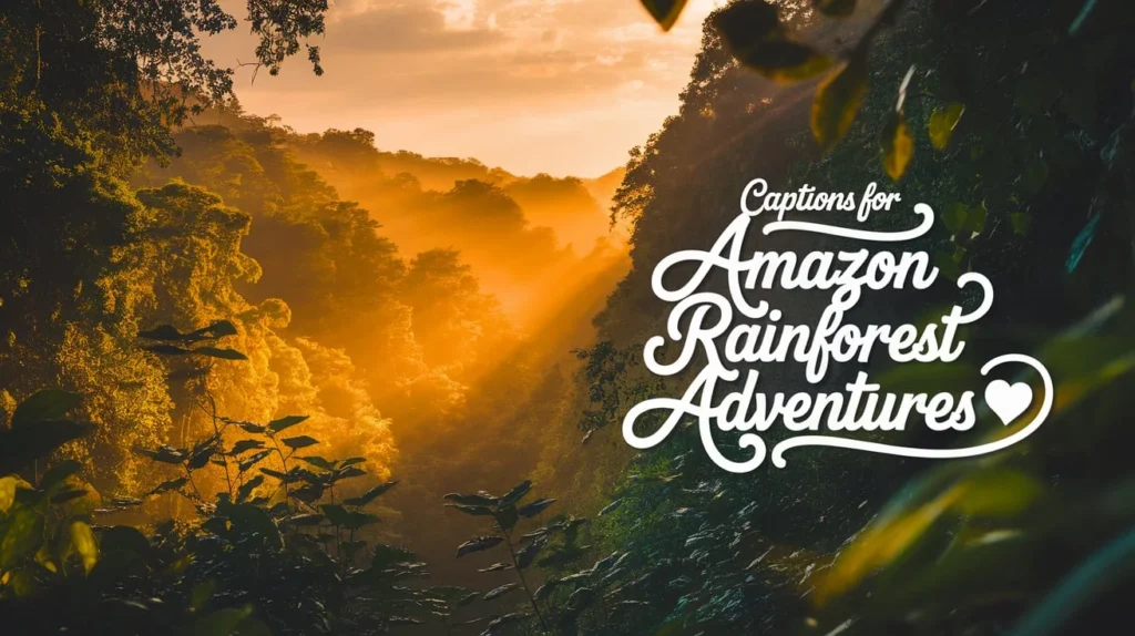 Captions for Amazon Rainforest Adventures 