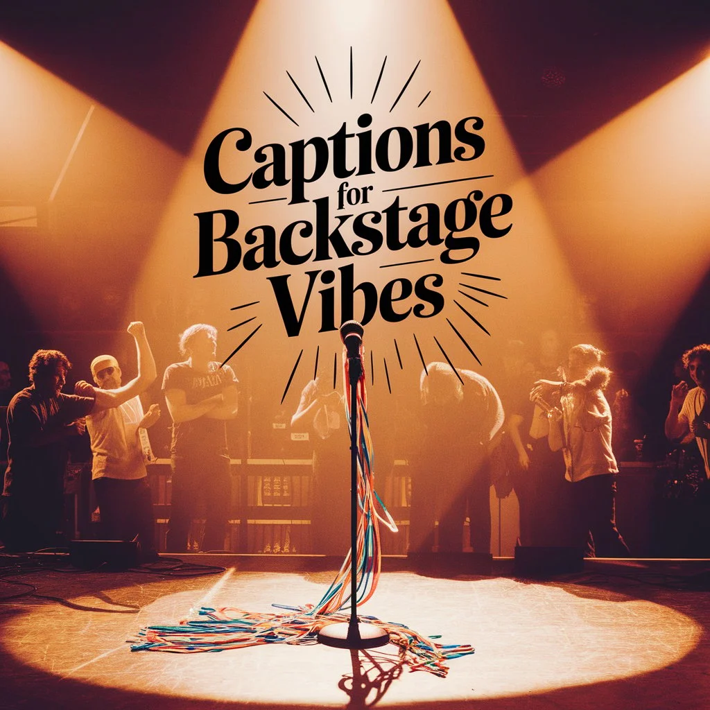 Captions for Backstage Vibes