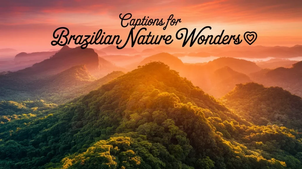 Captions for Brazilian Nature Wonders 