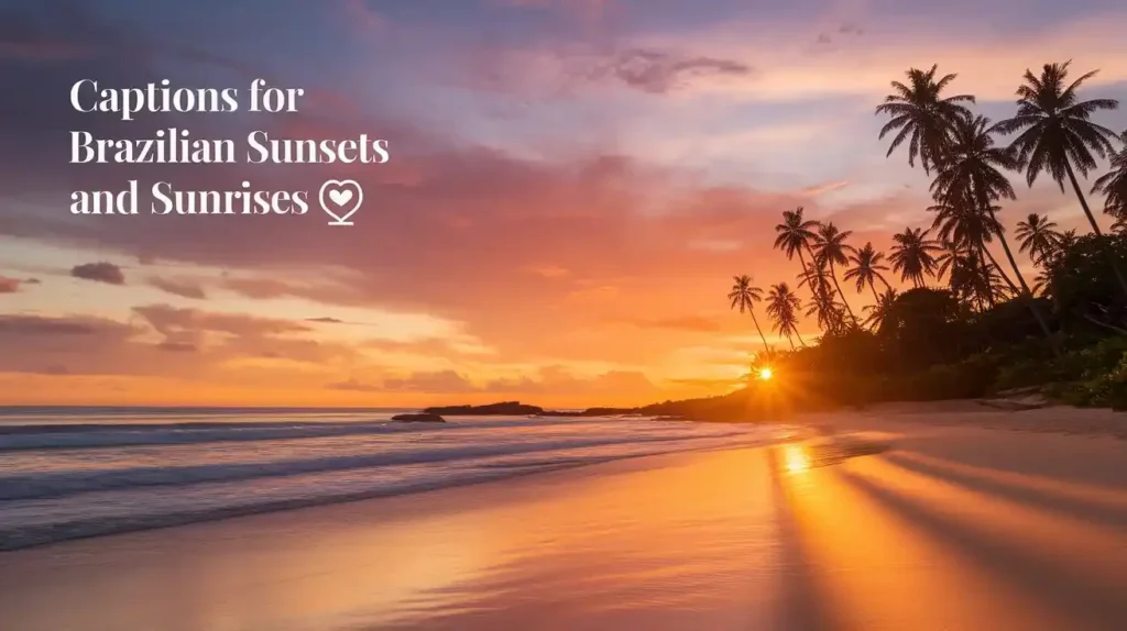 Captions for Brazilian Sunsets and Sunrises 