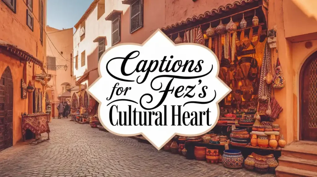 Captions for Fez’s Cultural Heart