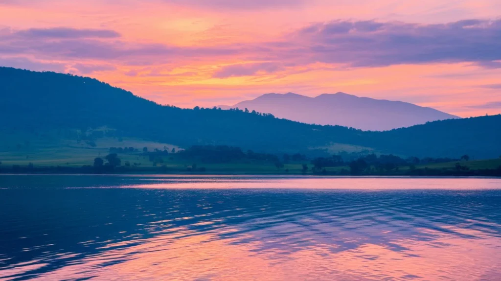 Captions for Lake Kivu Serenity