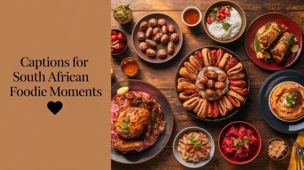 Captions for South African Foodie Moments 