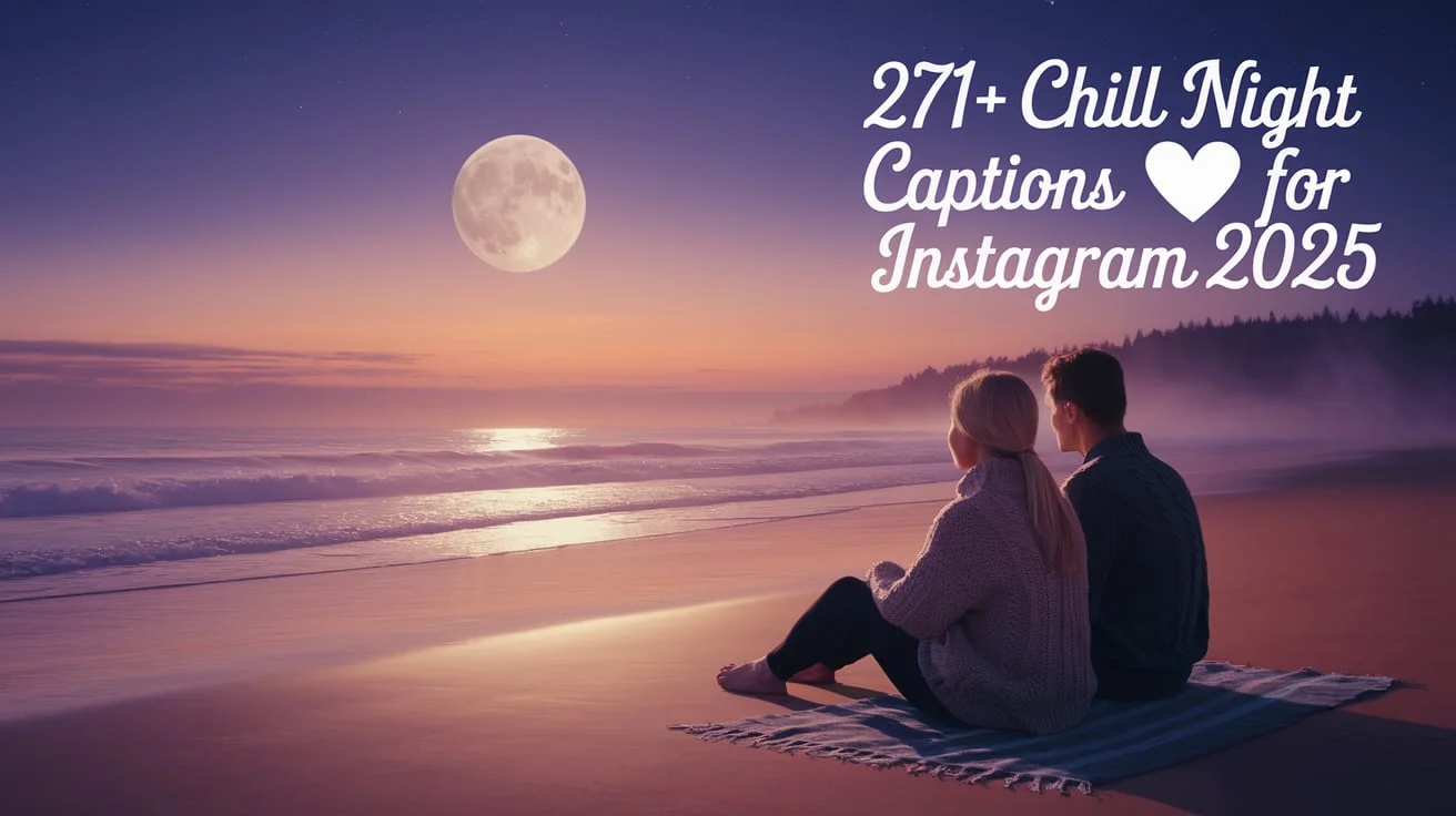Chill Night Captions For Instagram