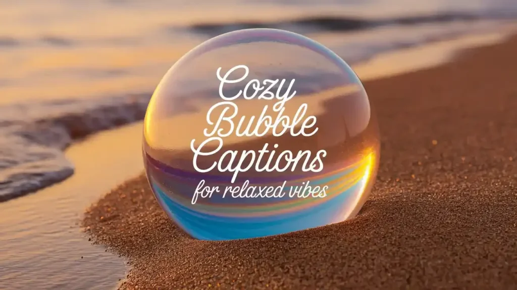 Cozy Bubble Captions for Relaxed Vibes