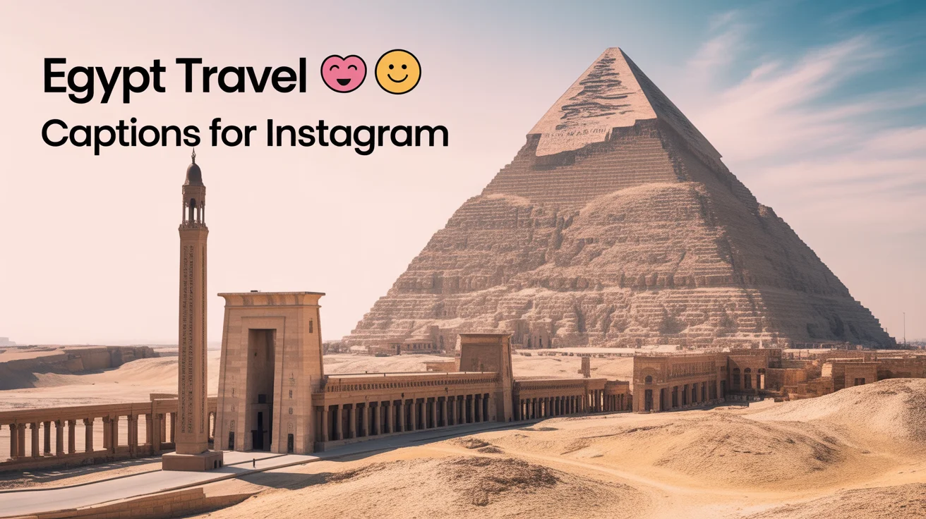 Egypt Travel Captions for Instagram