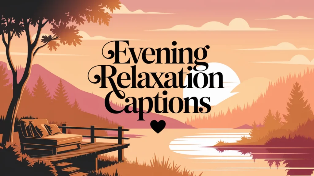 Evening Relaxation Captions