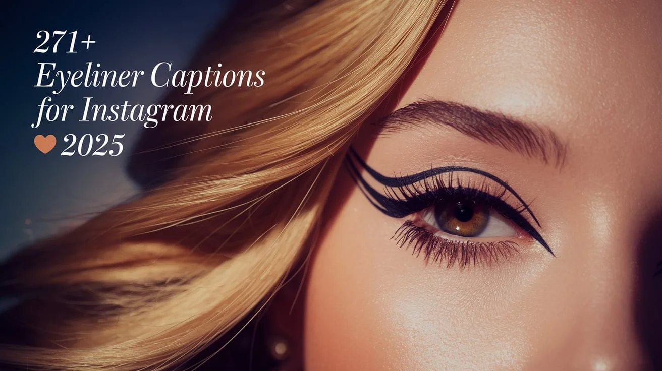 Eyeliner Captions For Instagram: