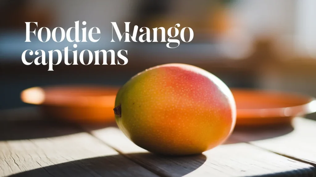 Foodie Mango Captions