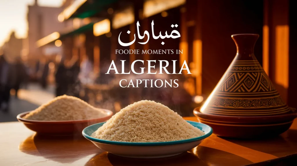 Foodie Moments in Algeria Captions