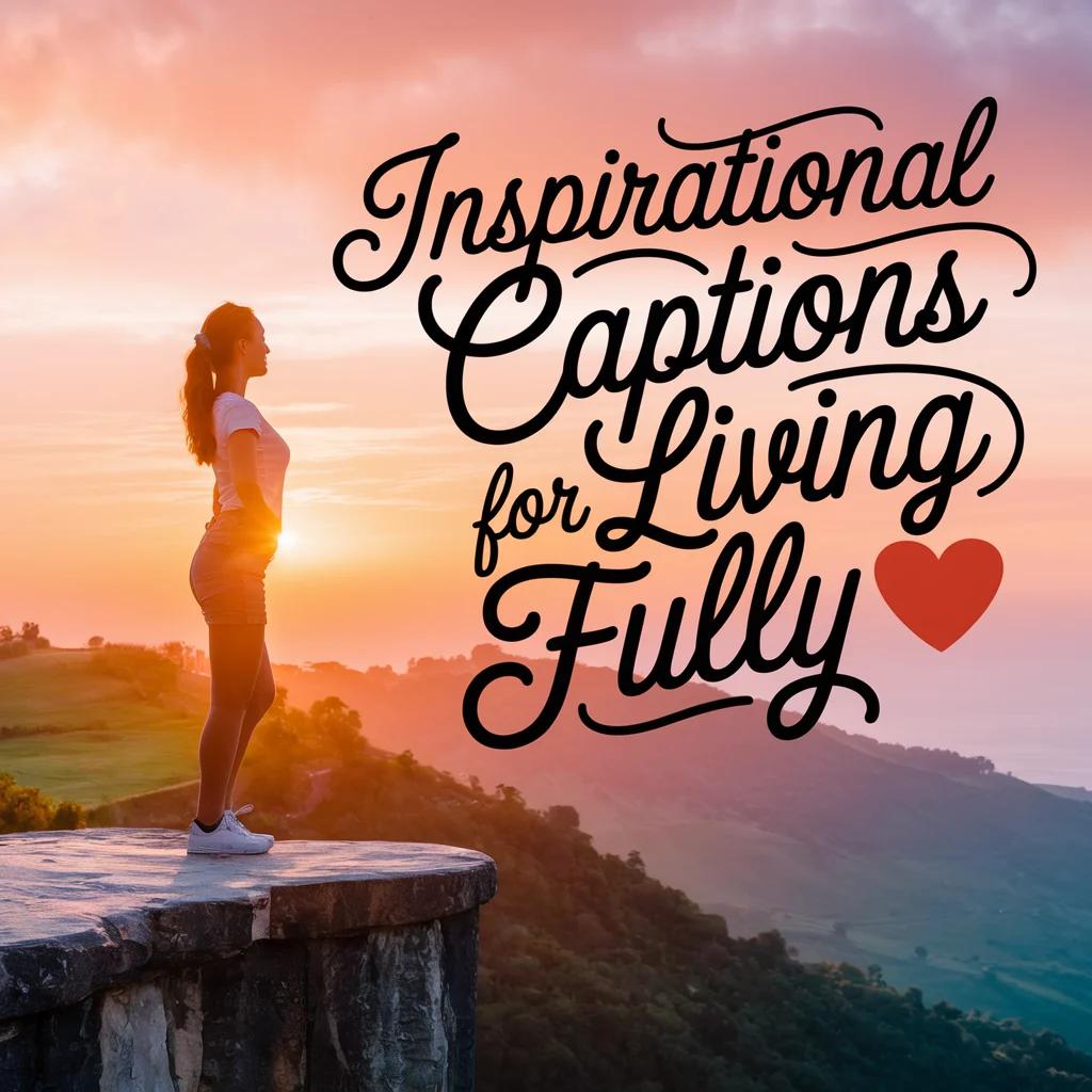 Inspirational Captions for Living Fully
