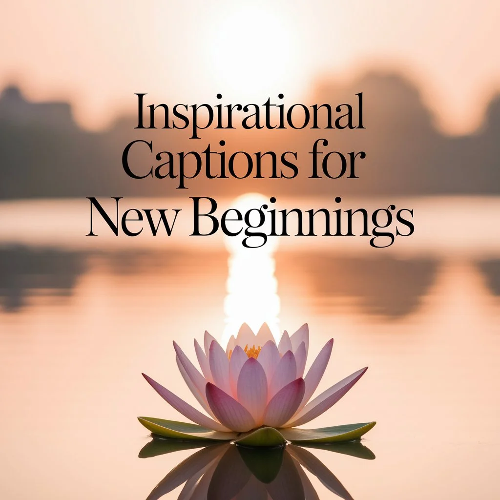 Inspirational Captions for New Beginnings
