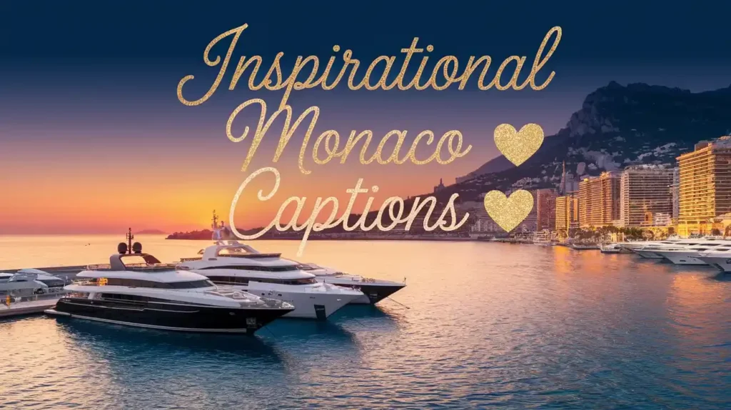 Inspirational Monaco Captions 