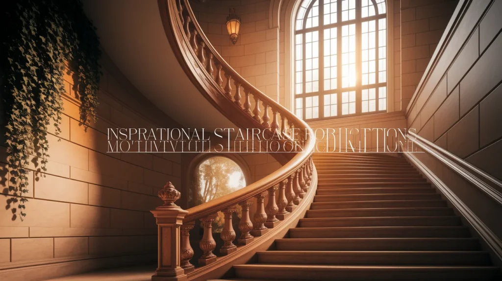 Inspirational Staircase Captions for Motivation