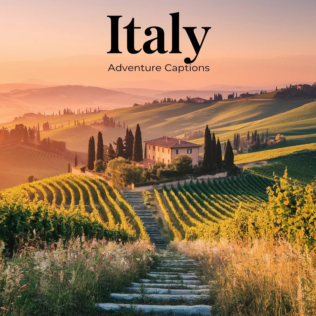 Italy Adventure Captions