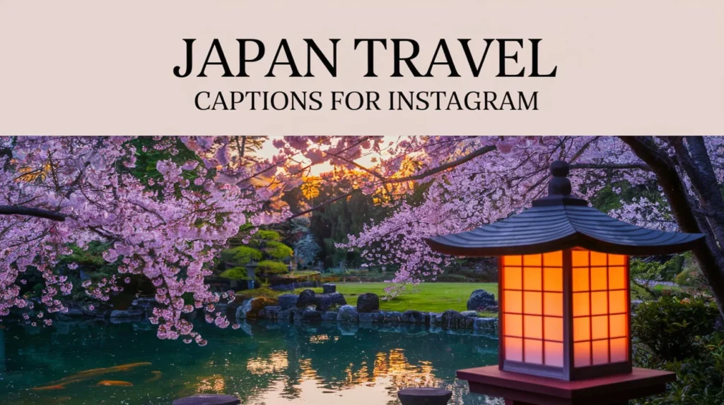Japan Travel Captions for Instagram
