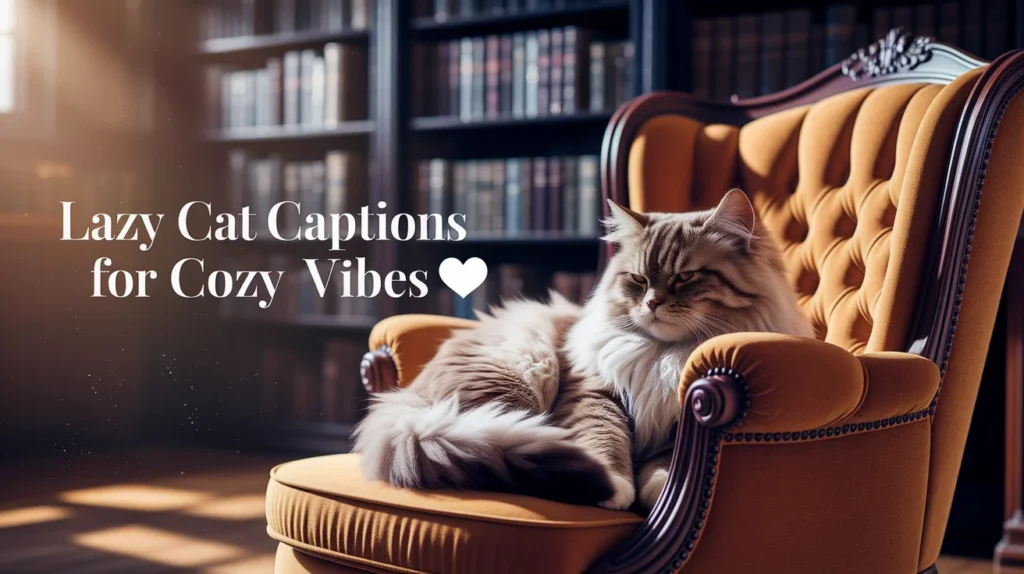Lazy Cat Captions for Cozy Vibes