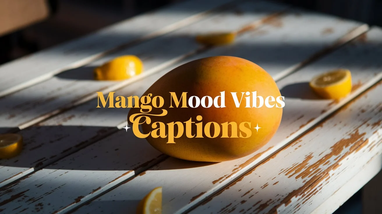 Mango Mood Vibes Captions
