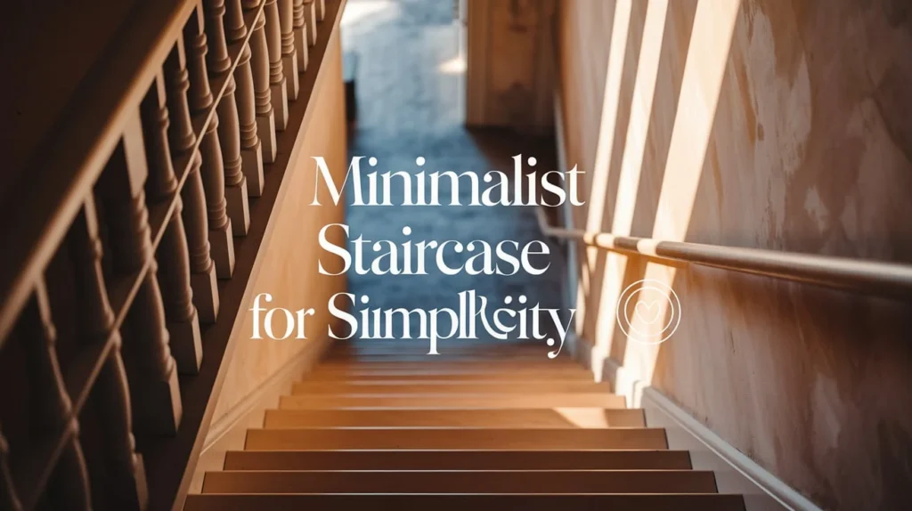 Minimalist Staircase Captions for Simplicity